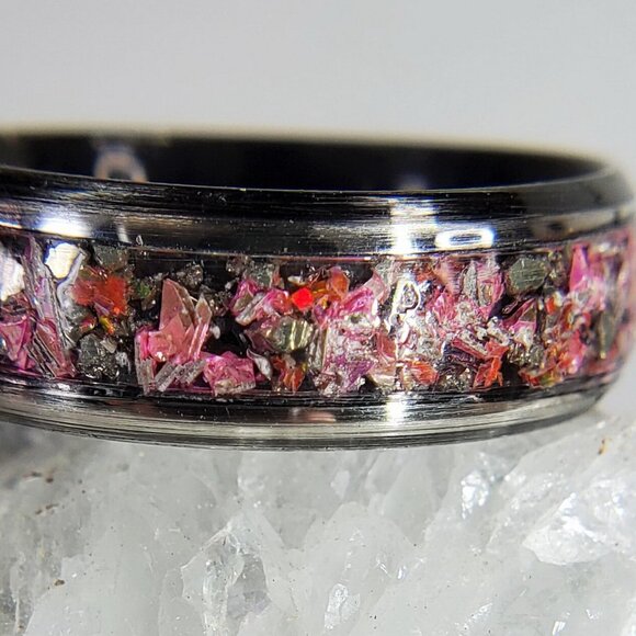 "Pink Riot" with Red Opal & Red Quartz - Picture 2 of 5